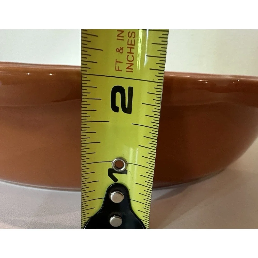 Emile Henry Ruffled Pie Dish French Ceramic Artisan Tan 10